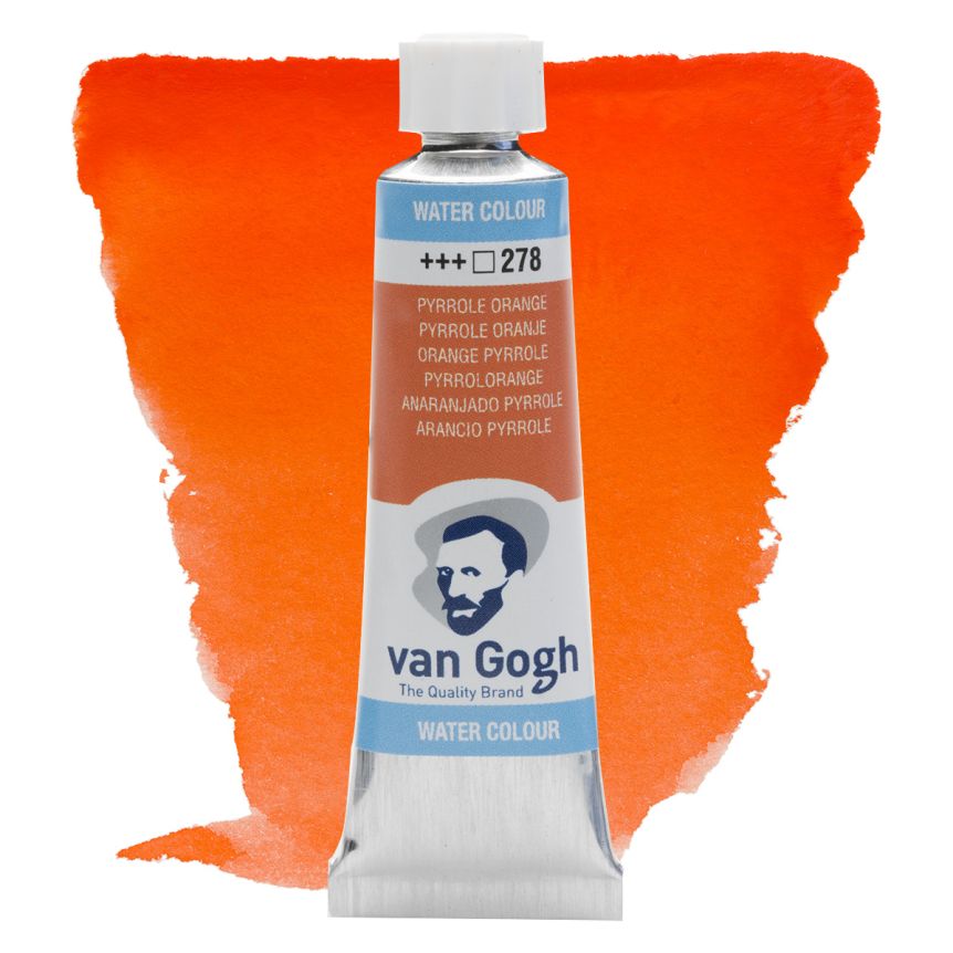 Van Gogh Watercolors - Pyrrole Orange, 10ml Tube