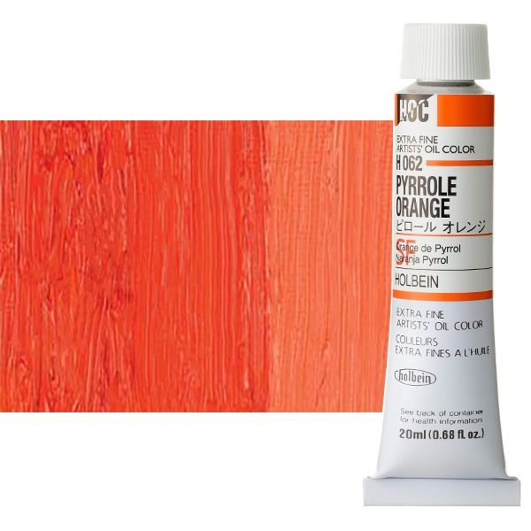 Holbein Artist Oil 20ml Tube Pyrrole Orange