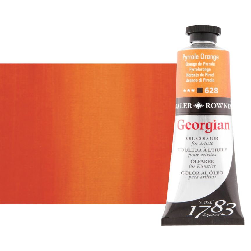 Daler-Rowney Georgian Oil Color 75ml Tube - Pyrrole Orange