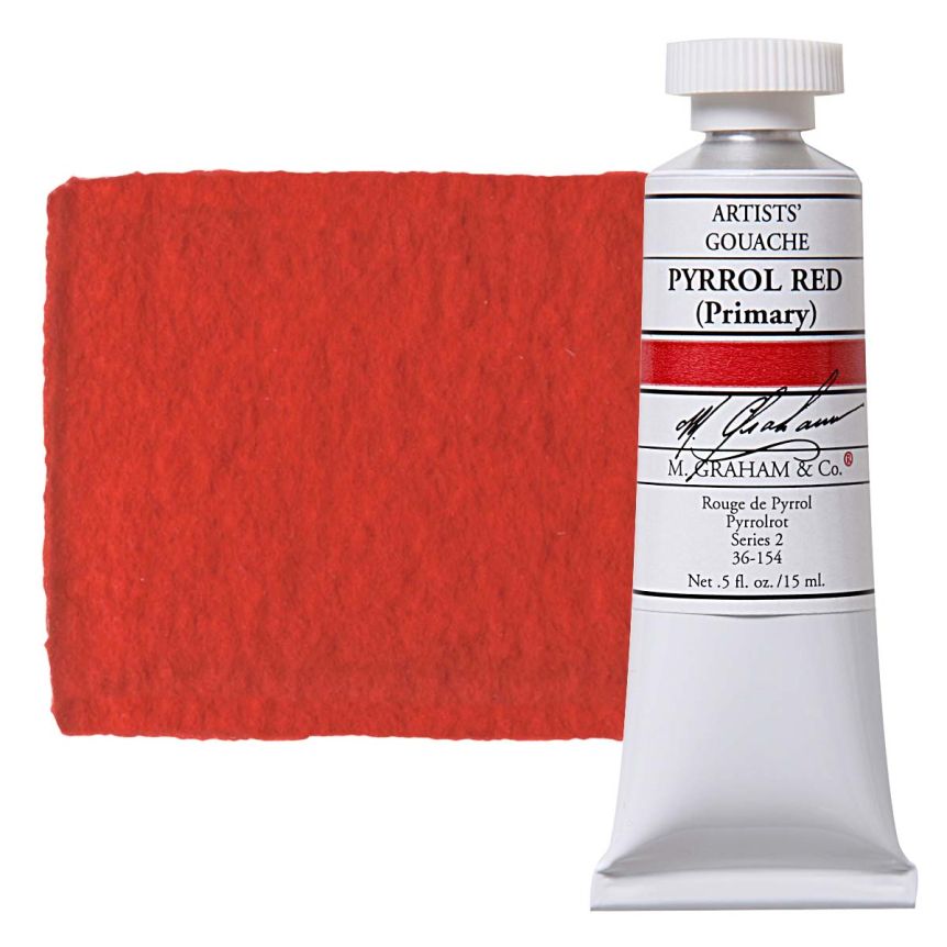 M. Graham Artists Gouache 15ml - Pyrrol Red Primary