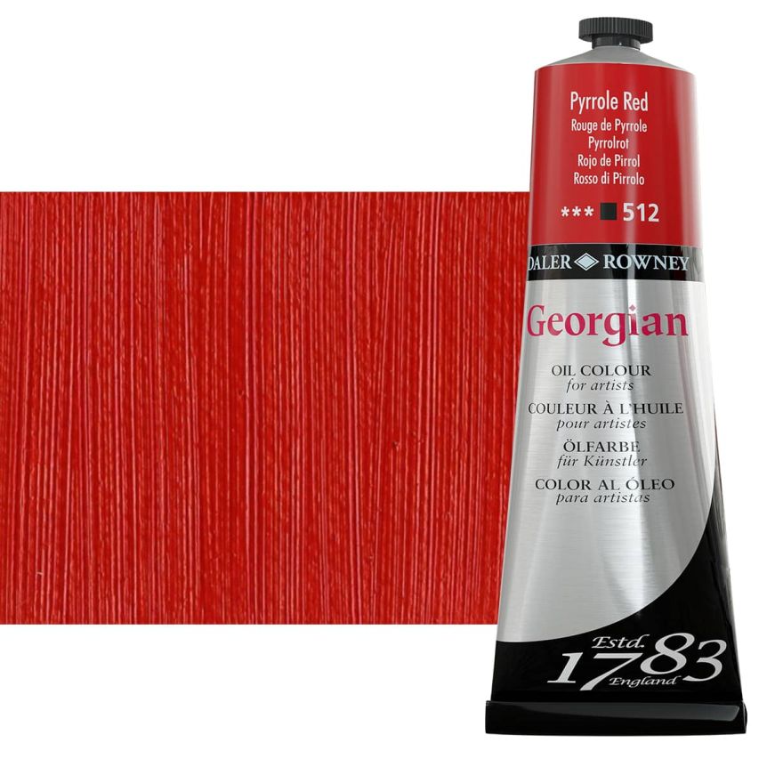 Daler-Rowney Georgian Oil Color 225ml Tube - Pyrrole Red
