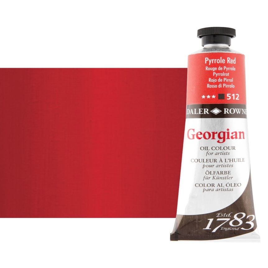 Daler-Rowney Georgian Oil Color 75ml Tube - Pyrrole Red