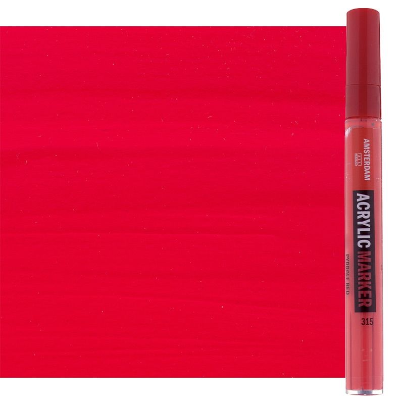 Amsterdam Acrylic Marker 4 mm Pyrrole Red 