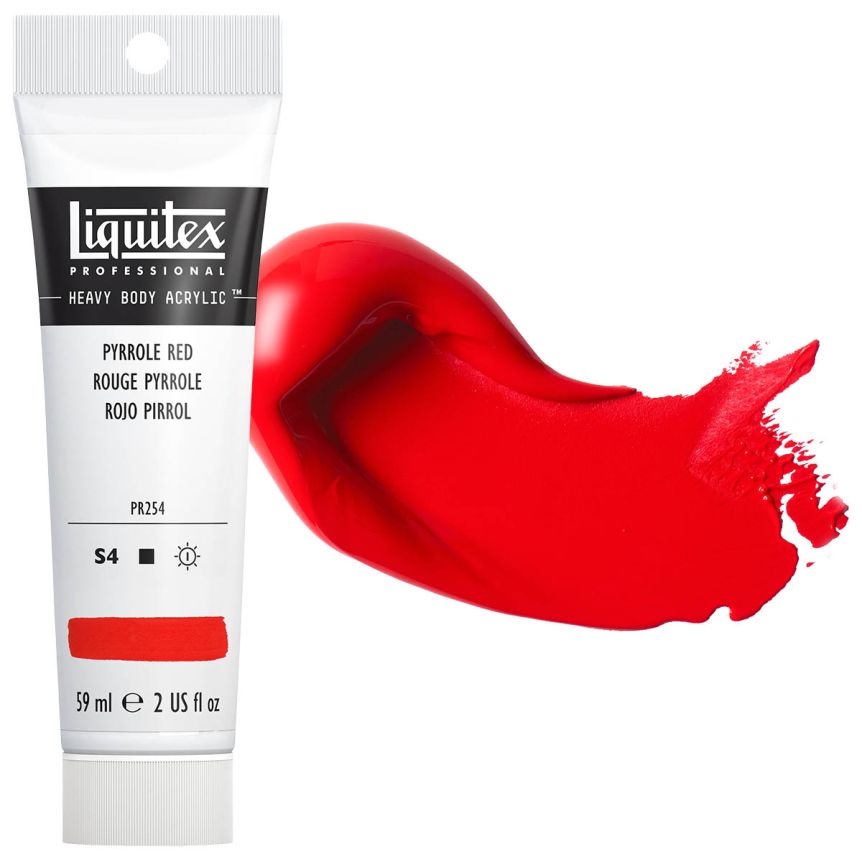 Liquitex Heavy Body Acrylic - Pyrrole Red, 2oz Tube