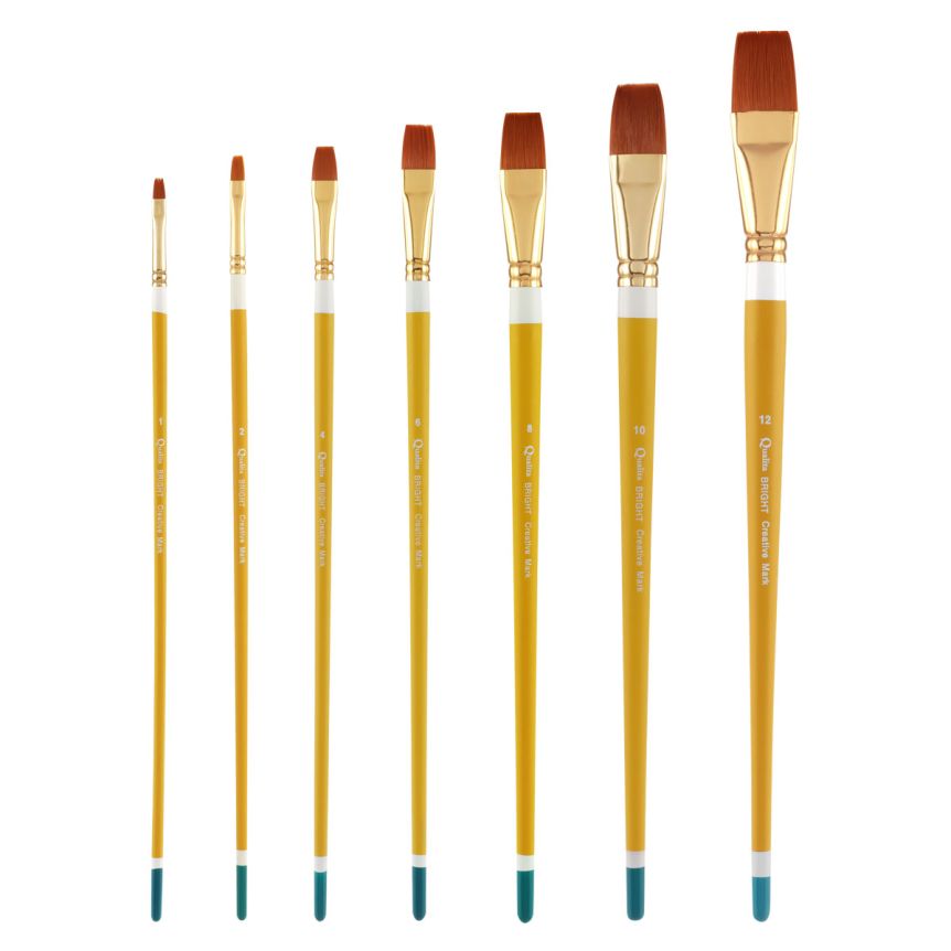Qualita Long Handle Brights Brush Set of 7