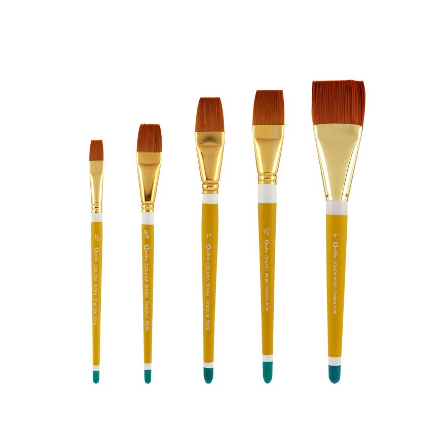 Qualita Short Handle Wash and Glaze Set of 5