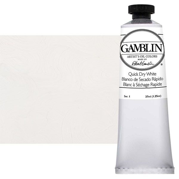 Gamblin Artists Oil - Quick Dry White, 37ml Tube