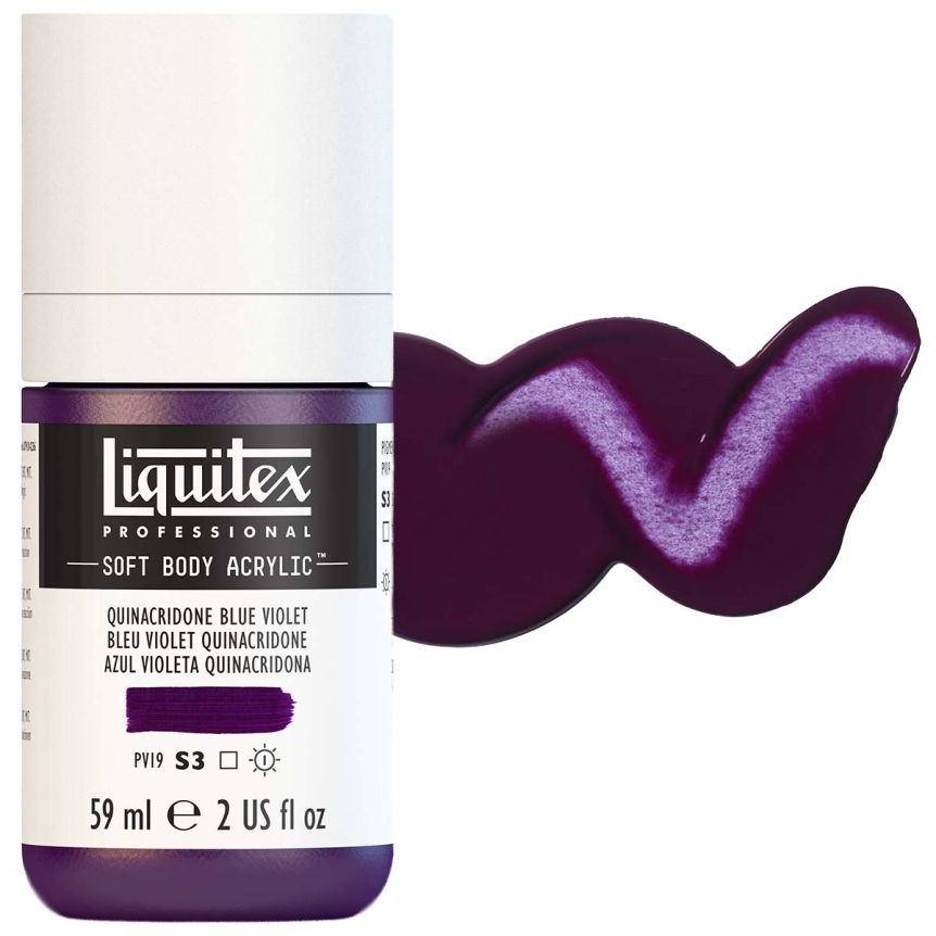 Liquitex Professional Soft Body Acrylic - Quinacridone Blue Violet, 2oz Bottle