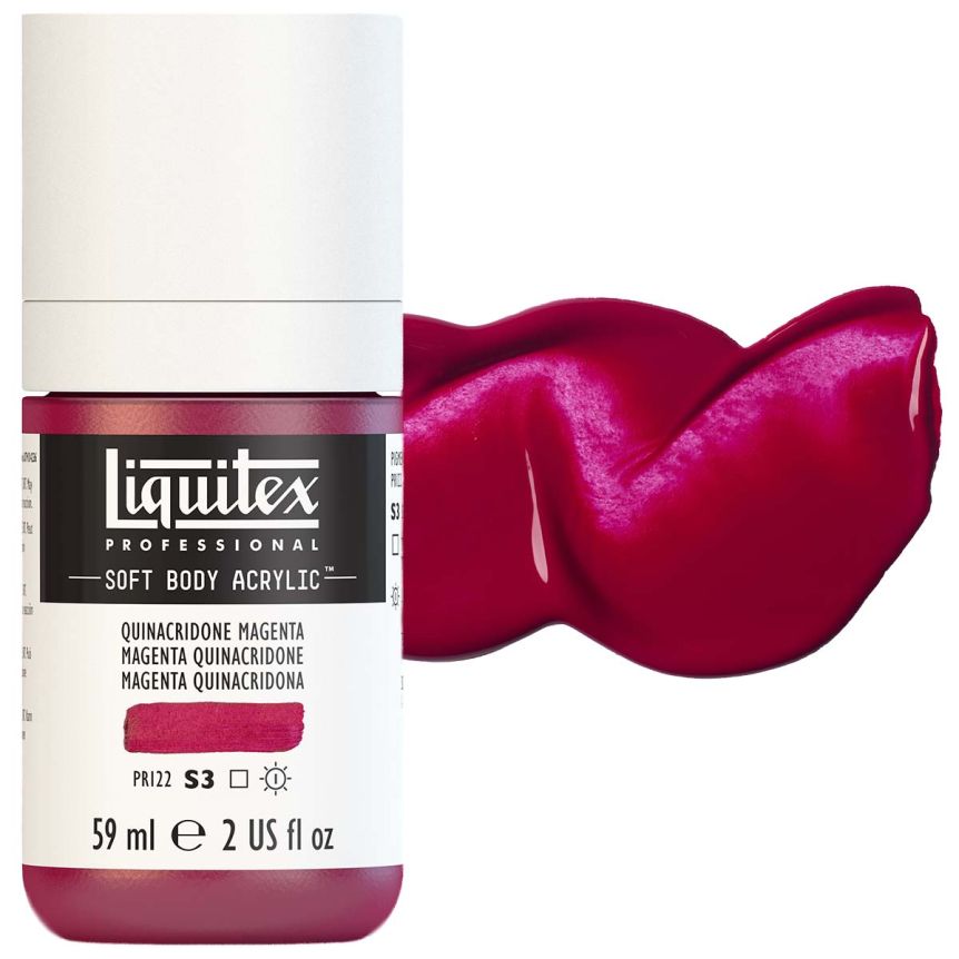 Liquitex Professional Soft Body Acrylic - Quinacridone Magenta, 2oz Bottle