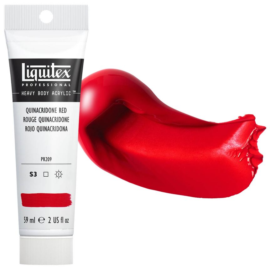 Liquitex Heavy Body Acrylic - Quinacridone Red, 2oz Tube