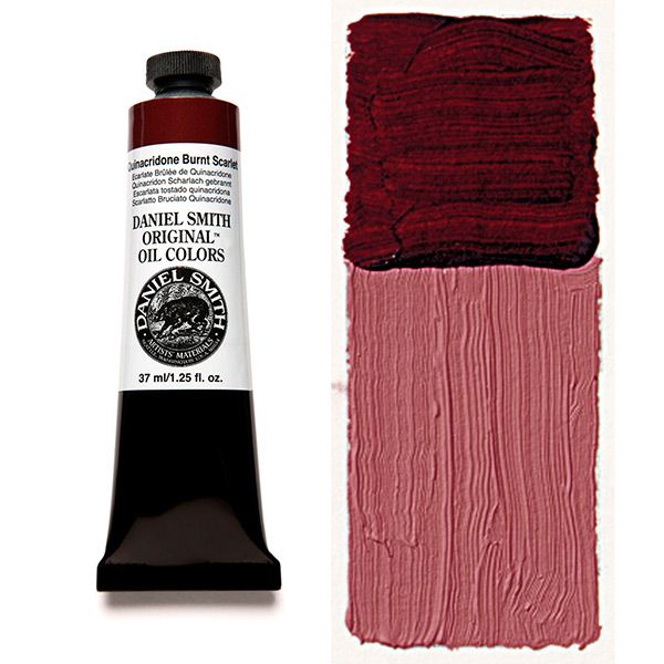 Daniel Smith Oil Colors - Quinacridone Burnt Scarlet, 37 ml Tube