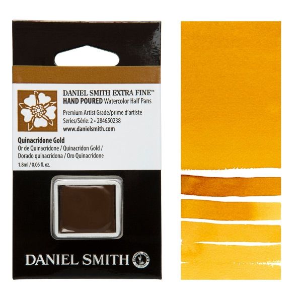 Daniel Smith Watercolor Half Pan Quinacridone Gold