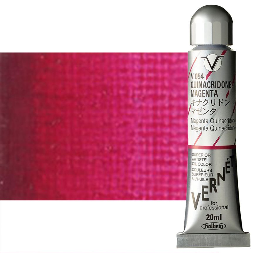 Holbein Vernét Oil Color - Quinacridone Magenta, 20ml Tube 