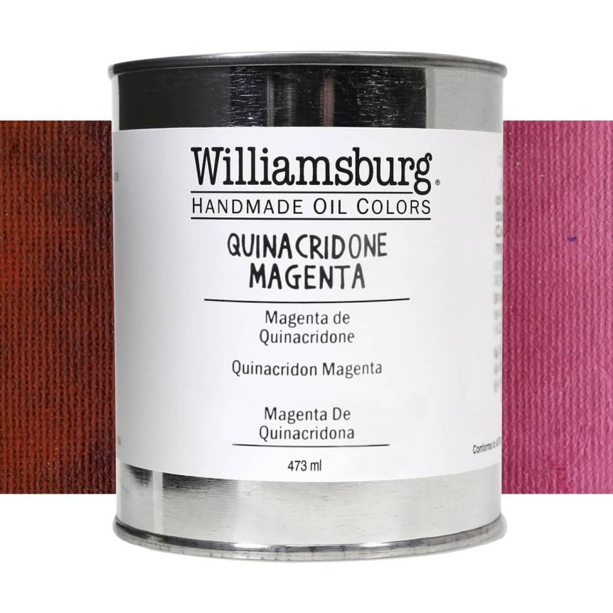 Williamsburg Handmade Oil Paint - Quinacridone Magenta, 473ml Can