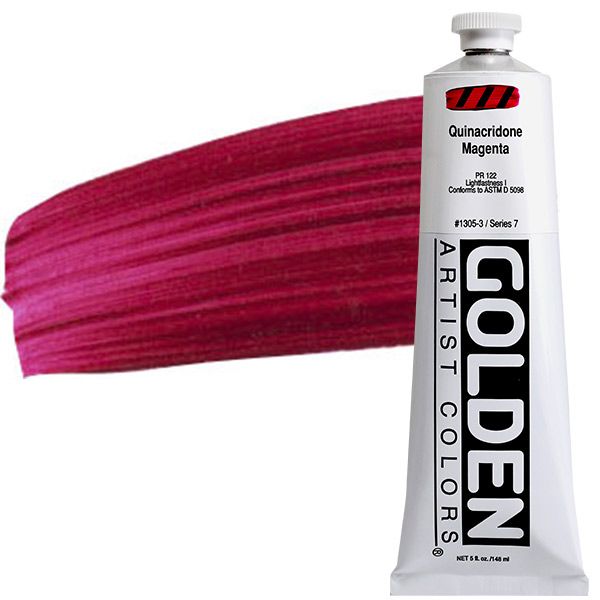 GOLDEN Heavy Body Acrylic 5 oz Tube - Quinacridone Magenta
