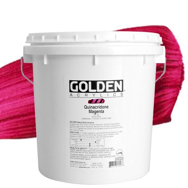 GOLDEN Heavy Body Acrylics - Quinacridone Magenta, Gallon