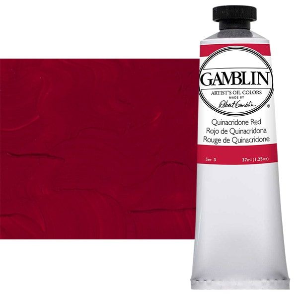 Gamblin Artists Oil - Quinacridone Red, 37ml Tube
