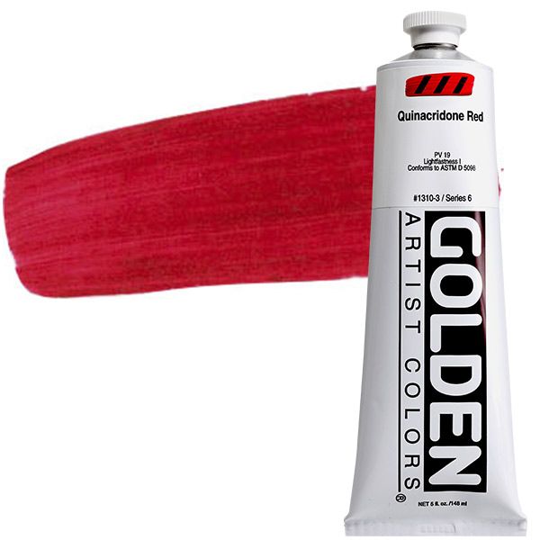 GOLDEN Heavy Body Acrylic 5 oz Tube - Quinacridone Red