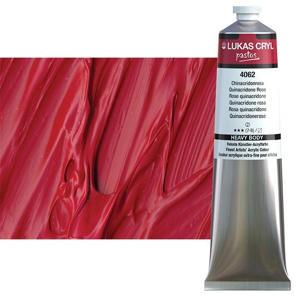 Quinacridone Rose 200ml LUKAS CRYL Pastos Acrylics