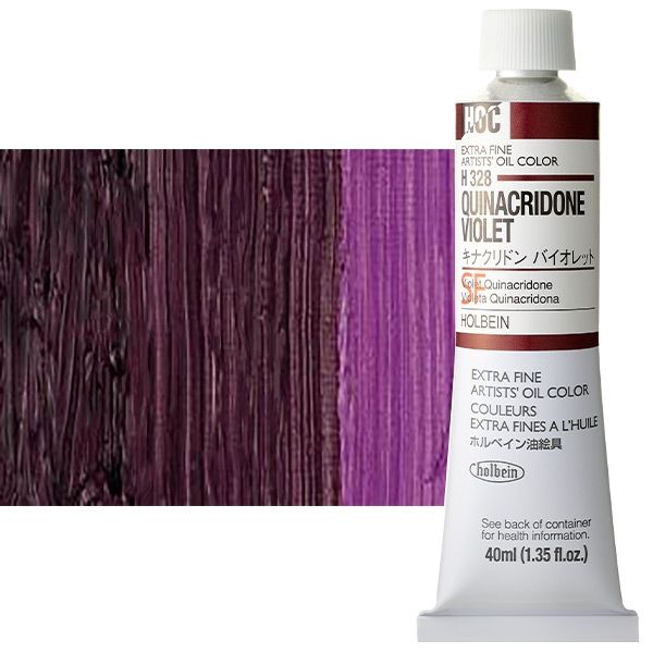 Holbein Artist Oil 40ml Tube Quinacridone Violet Jerry's Artarama