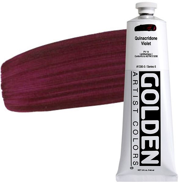 GOLDEN Heavy Body Acrylic 5 oz Tube - Quinacridone Violet