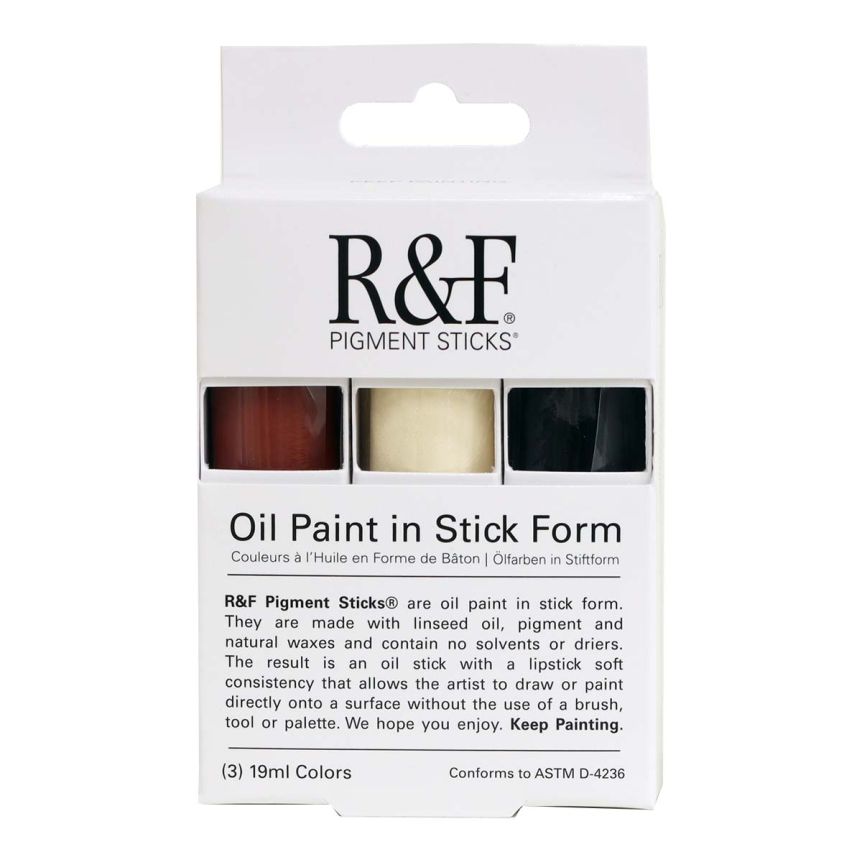 R&F Pigment Sticks Begin Set of 3 - Assorted Colors (19ml)