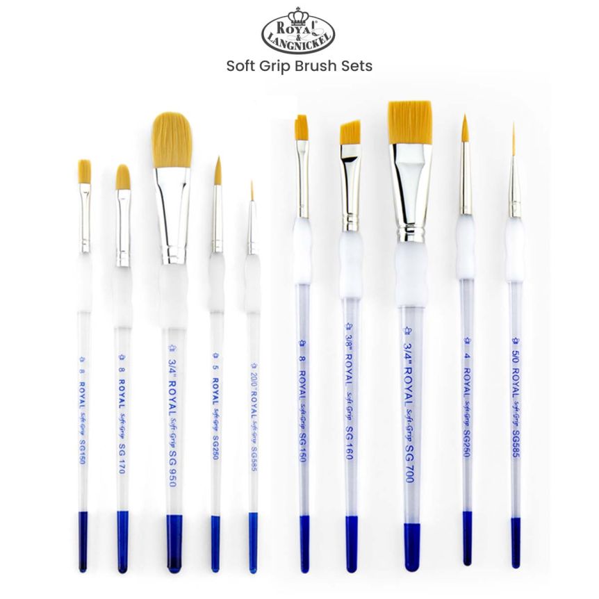 Royal & Langnickel Soft Grip Brush Sets