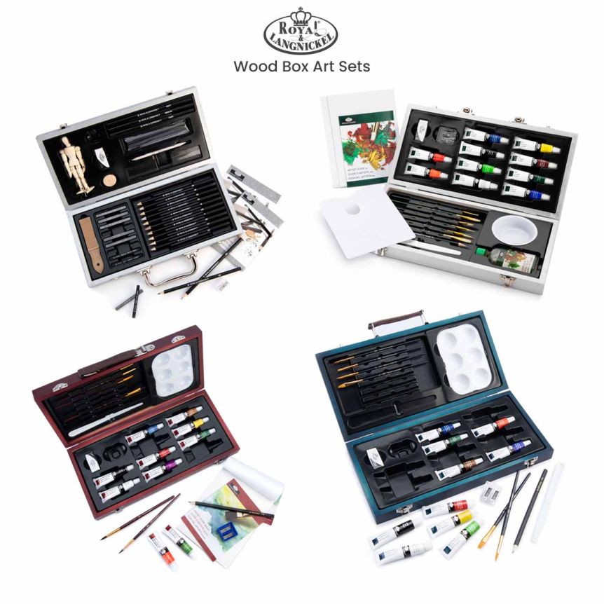 Royal & Langnickel Wood Box Art Sets