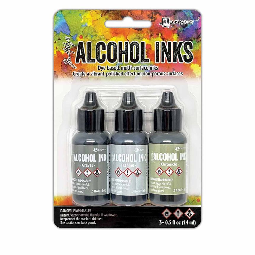 Tim Holtz Alcohol Ink - 1/2oz - Crossroads Color Kit, Set of 3