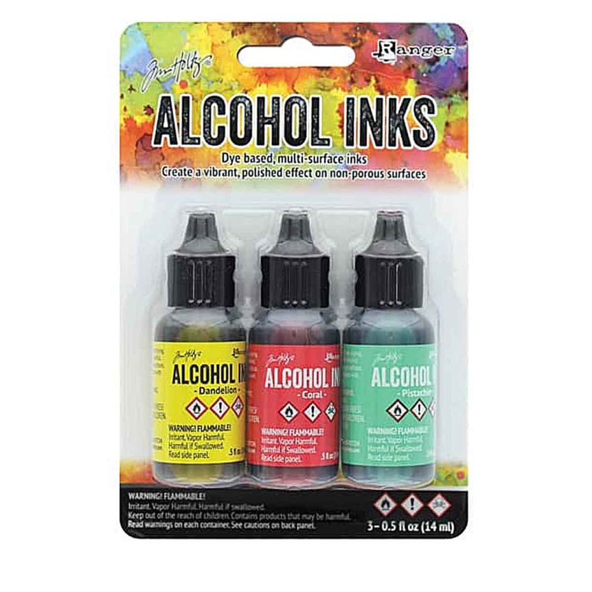 Tim Holtz Alcohol Ink - 1/2oz - Key West Color Kit, Set of 3