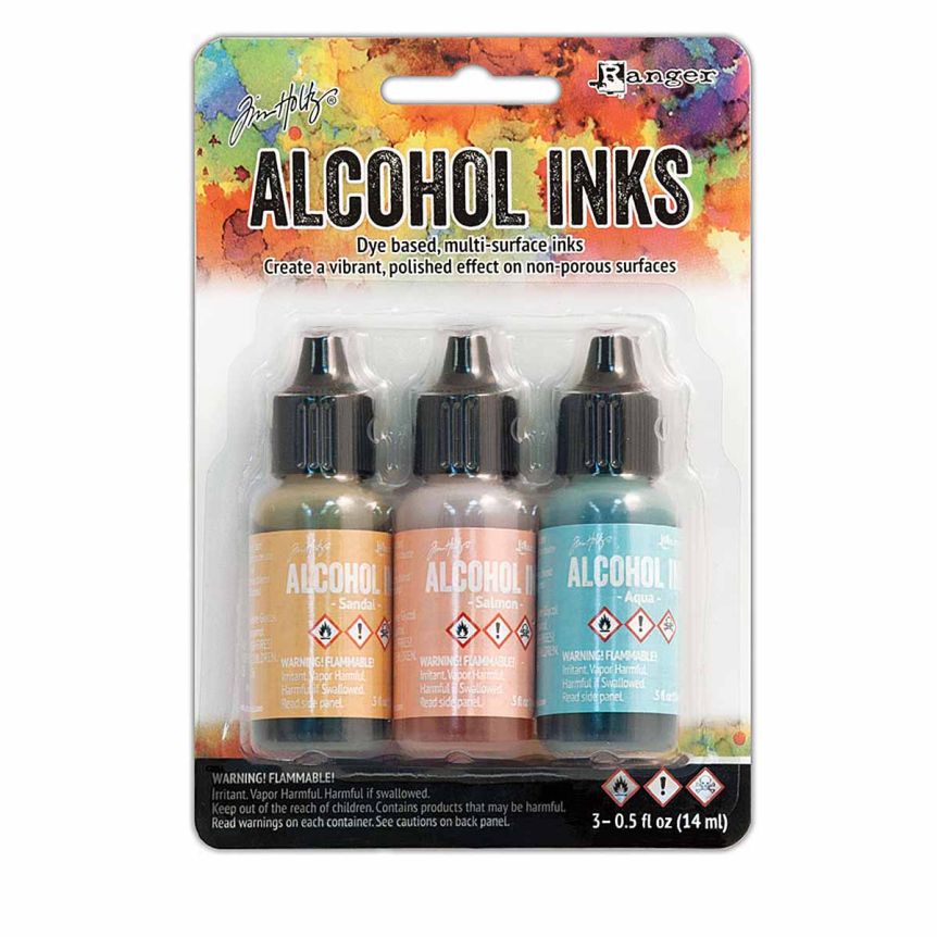 Tim Holtz Alcohol Ink - 1/2oz - Lakeshore Color Kit, Set of 3