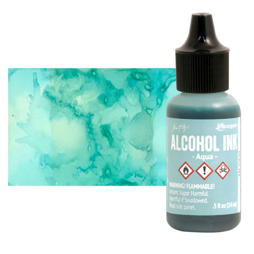 Tim Holtz Alcohol Ink - Aqua, 1/2oz Bottle  
