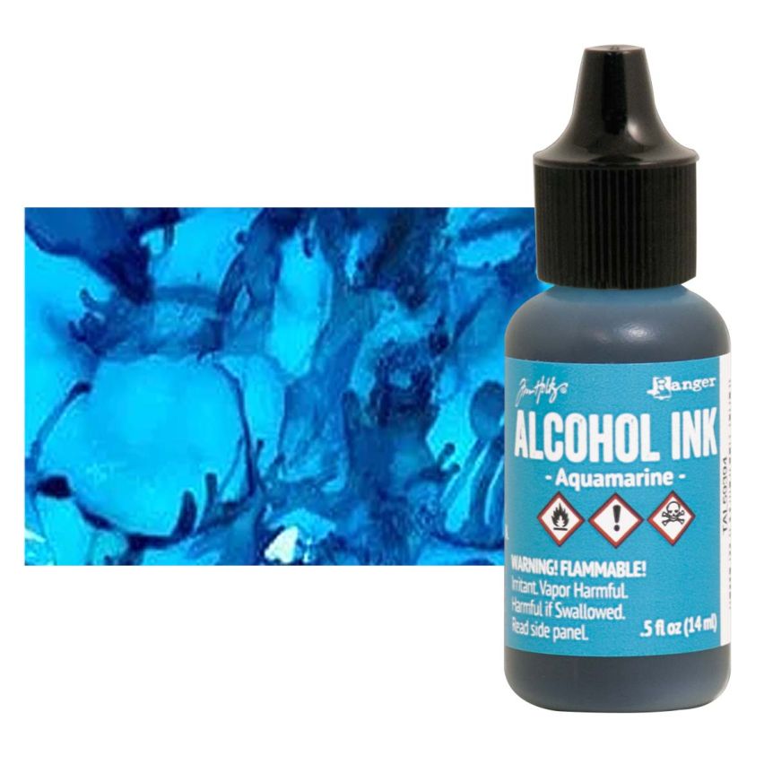 Tim Holtz Alcohol Ink - Aquamarine, 1/2oz Bottle  