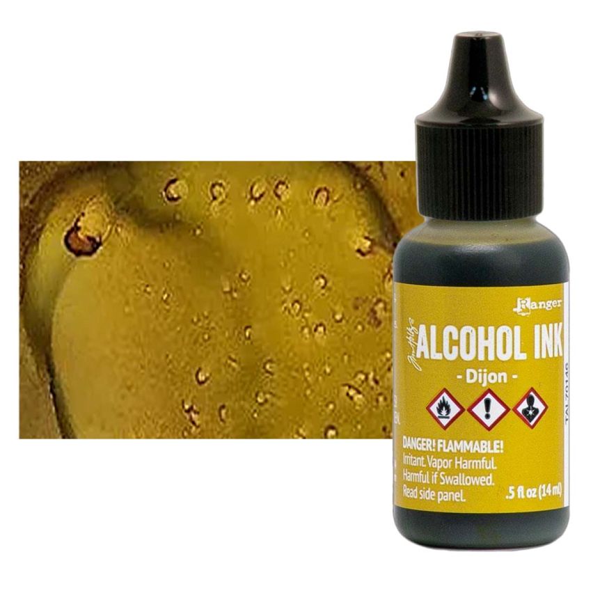Tim Holtz Alcohol Ink - Dijon, 1/2oz Bottle  