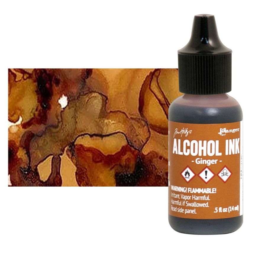 Tim Holtz Alcohol Ink - Ginger, 1/2oz Bottle  