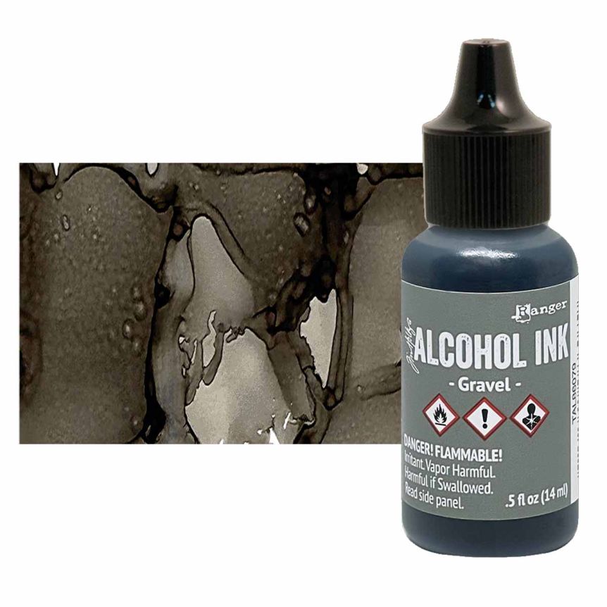 Tim Holtz Alcohol Ink - Gravel, 1/2oz Bottle  