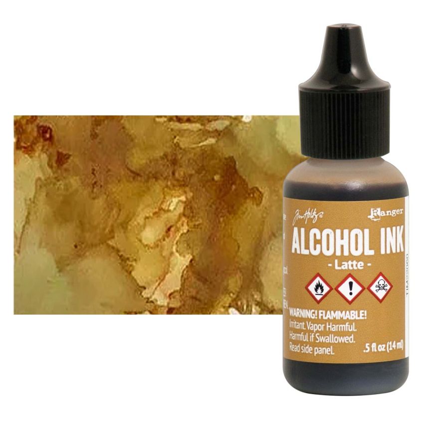 Tim Holtz Alcohol Ink - Latte, 1/2oz Bottle  