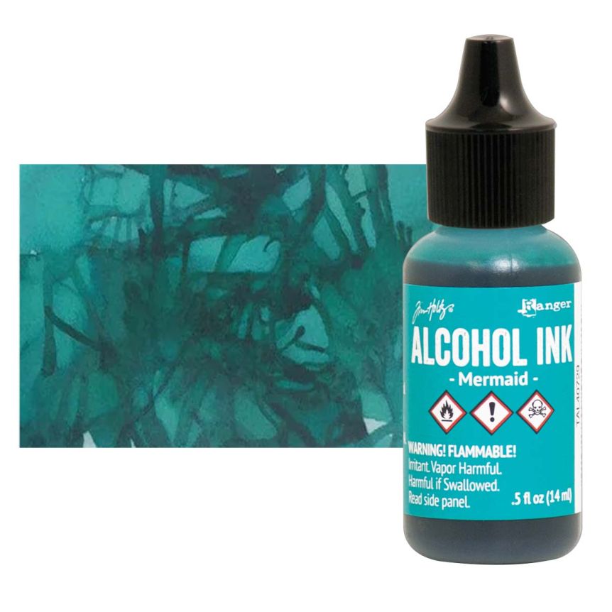 Tim Holtz Alcohol Ink - Mermaid, 1/2oz Bottle  