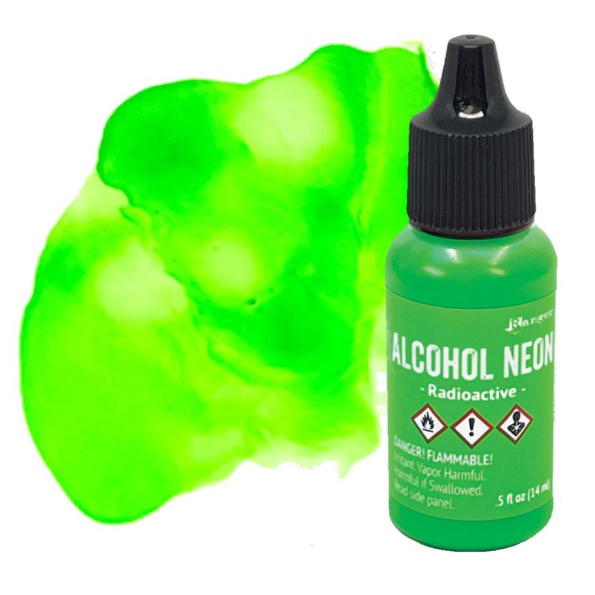 Tim Holtz Alcohol Ink - Neon Radioactive, 1/2oz Bottle