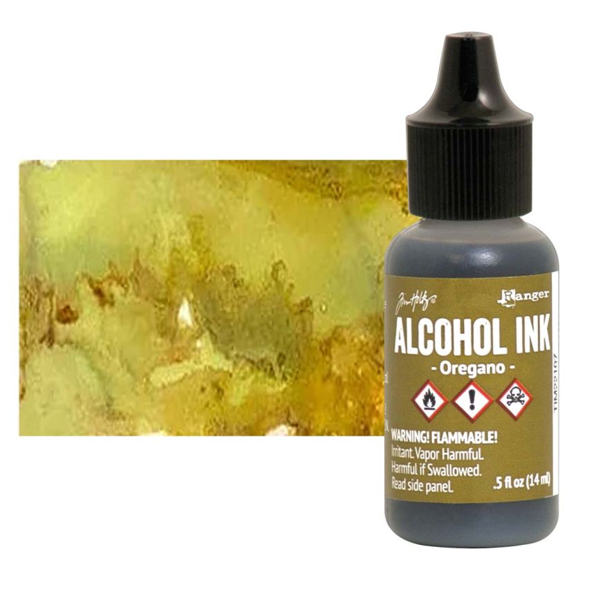 Tim Holtz Alcohol Ink - Oregano, 1/2oz Bottle  