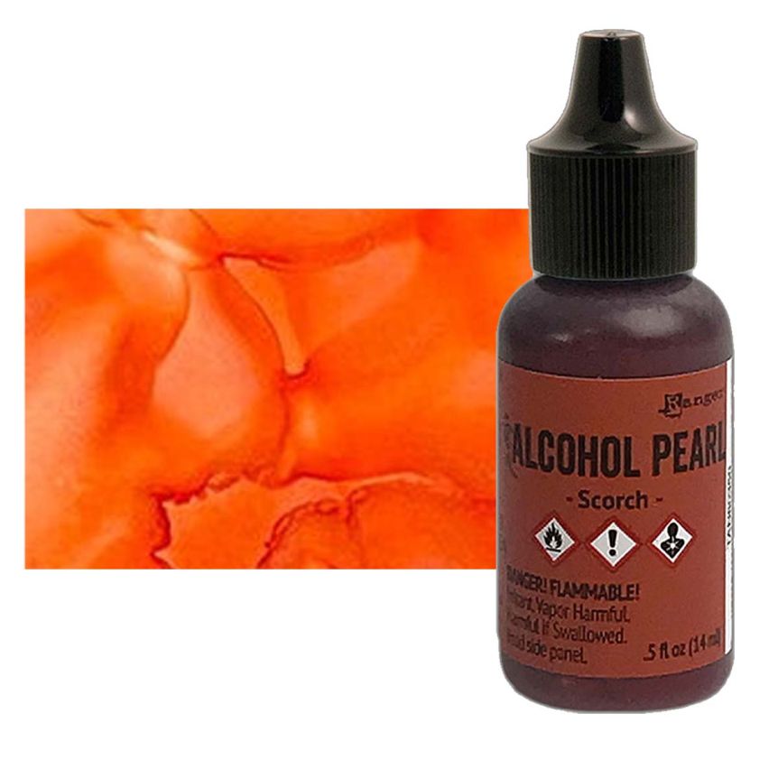 Tim Holtz Alcohol Ink - Pearl Scorch, 1/2oz Bottle  