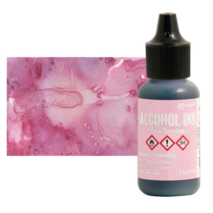 Tim Holtz Alcohol Ink - Pink Sherbet, 1/2oz Bottle  