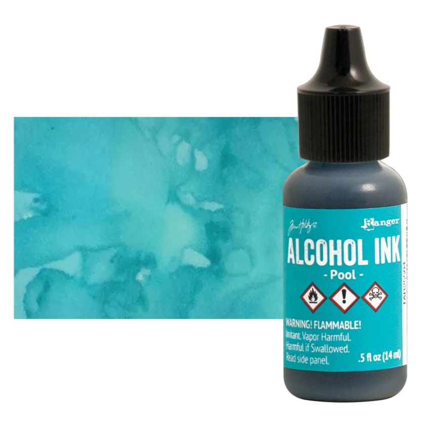 Tim Holtz Alcohol Ink - Pool, 1/2oz Bottle  