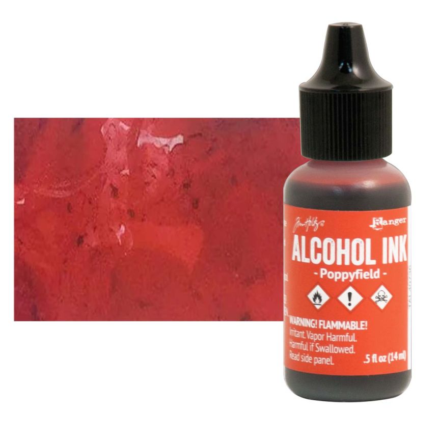 Tim Holtz Alcohol Ink - Poppyfield, 1/2oz Bottle  