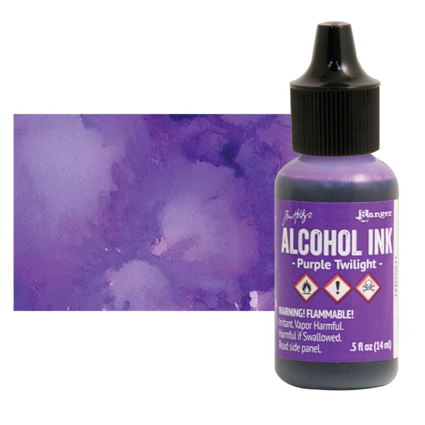 Tim Holtz Alcohol Ink - Purple Twilight, 1/2oz Bottle  
