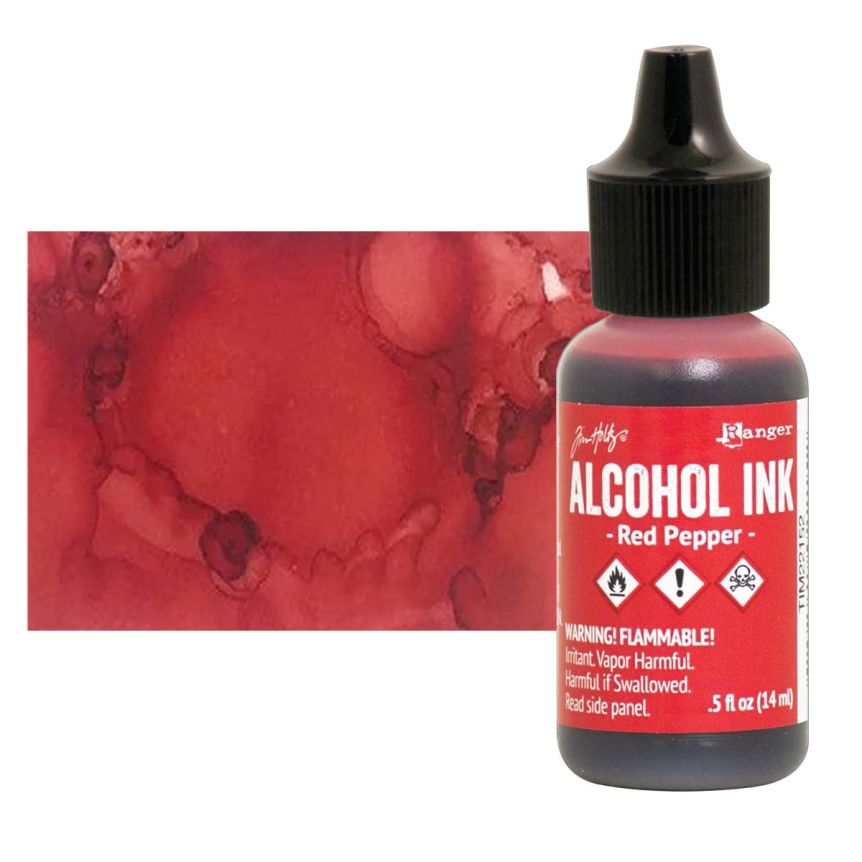 Tim Holtz Alcohol Ink - Red Pepper, 1/2oz Bottle  