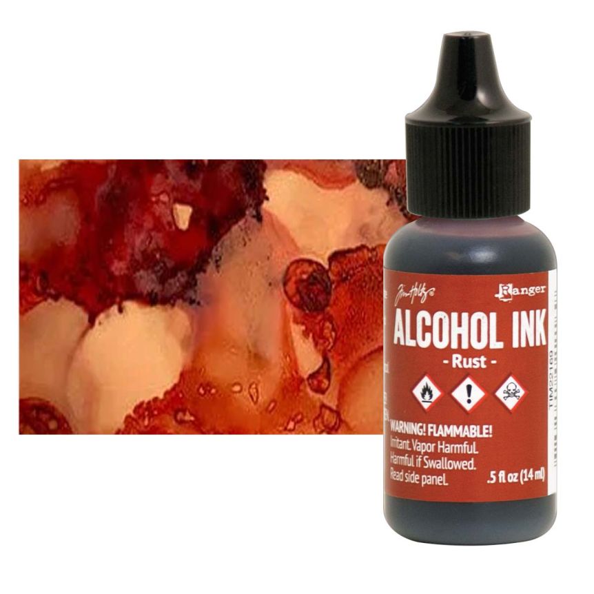 Tim Holtz Alcohol Ink - Rust, 1/2oz Bottle  