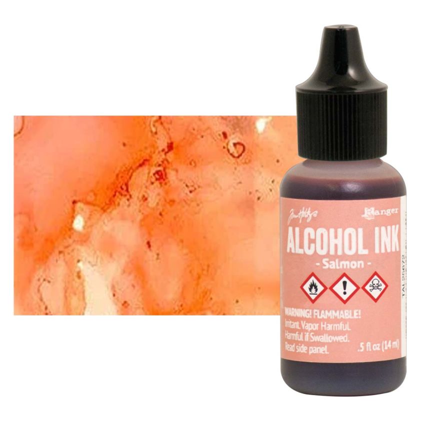 Tim Holtz Alcohol Ink - Salmon, 1/2oz Bottle  