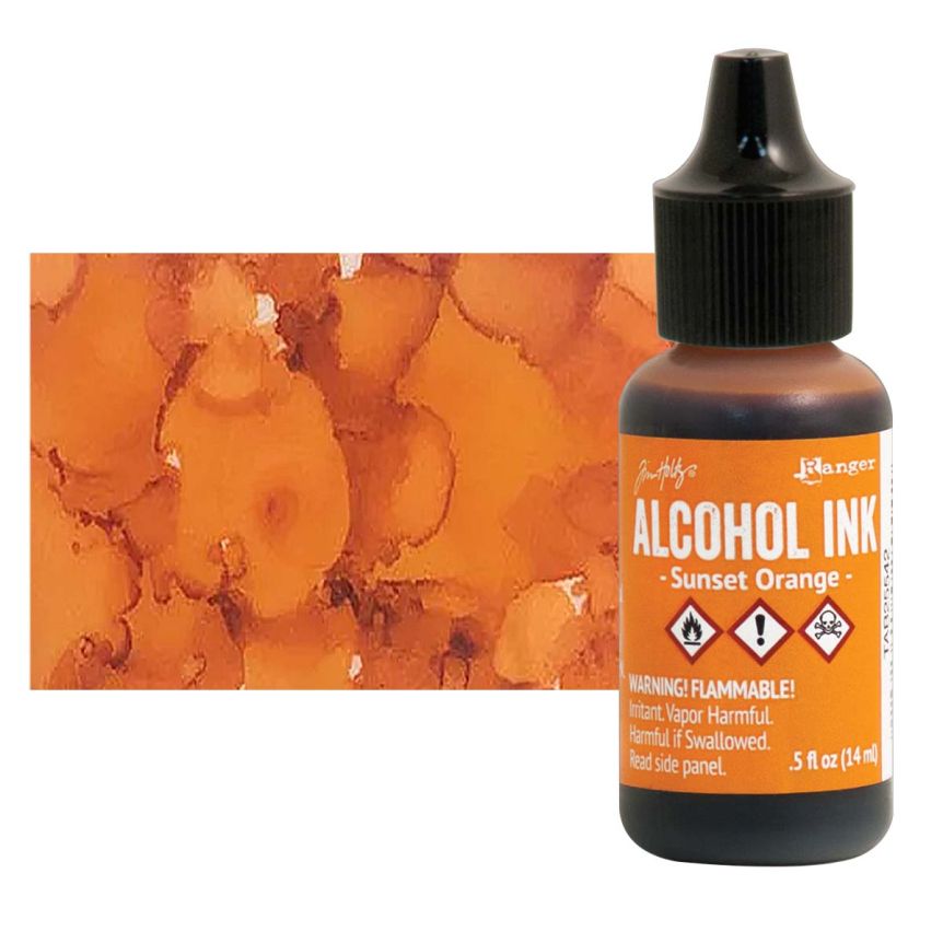 Tim Holtz Alcohol Ink - Sunset Orange, 1/2oz Bottle  
