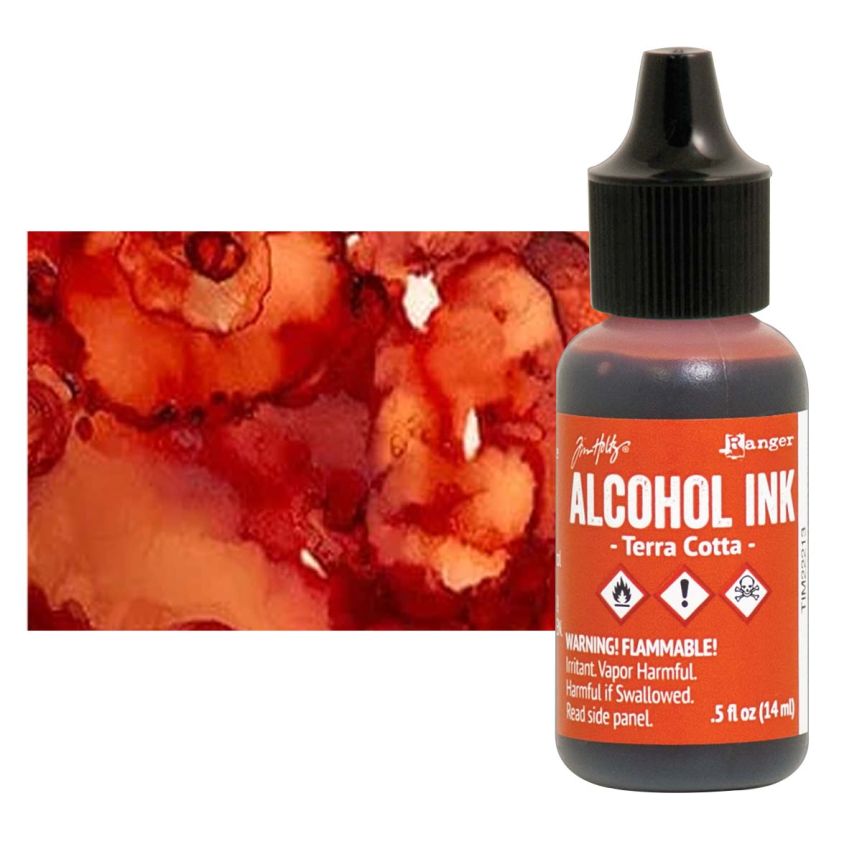 Tim Holtz Alcohol Ink - Terra Cotta, 1/2oz Bottle  